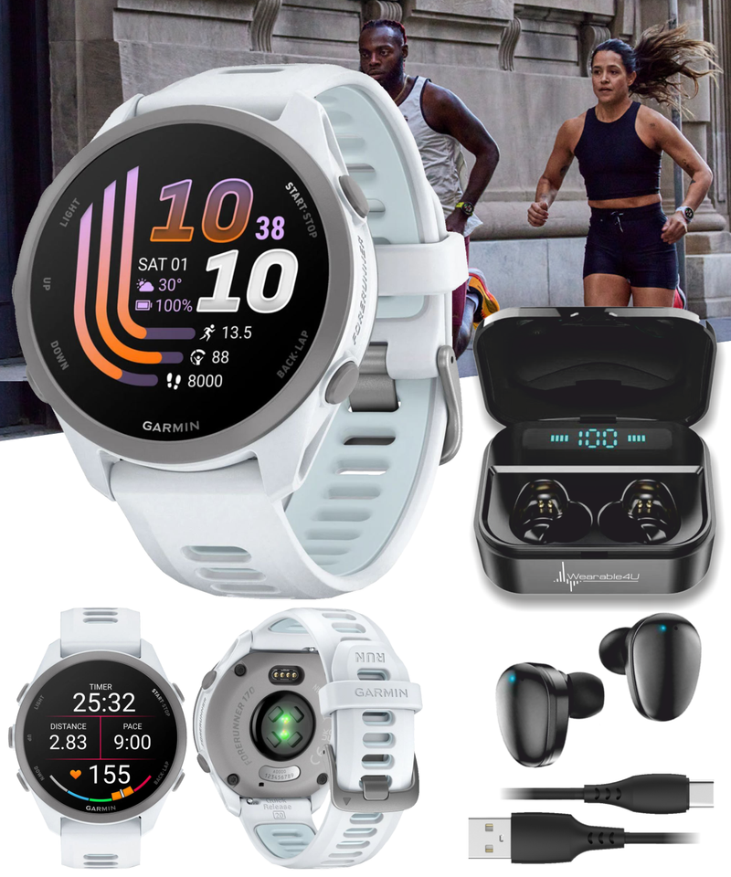 Garmin Forerunner 170 Music GPS Running Smartwatch AMOLED Touchscreen Display