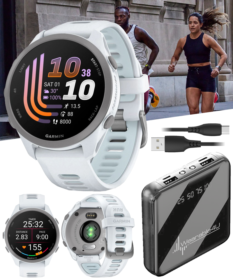 Garmin Forerunner 170 Music GPS Running Smartwatch AMOLED Touchscreen Display