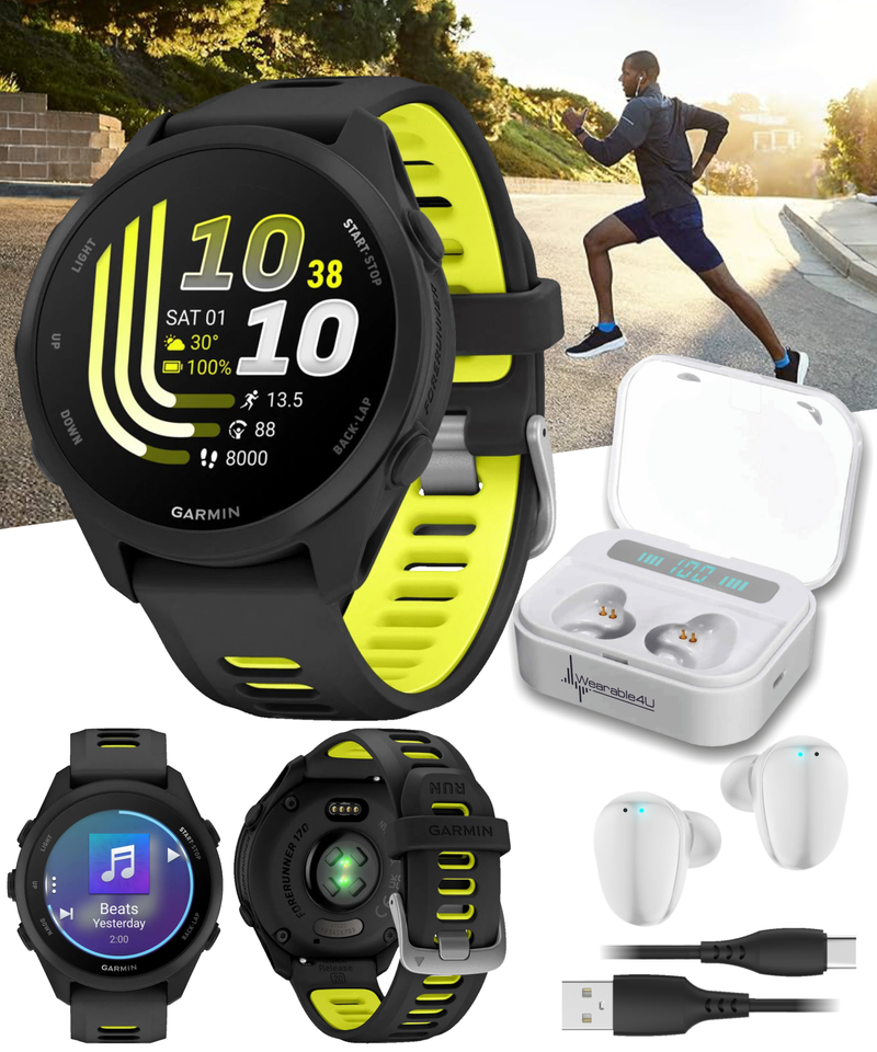 Garmin Forerunner 170 Music GPS Running Smartwatch AMOLED Touchscreen Display