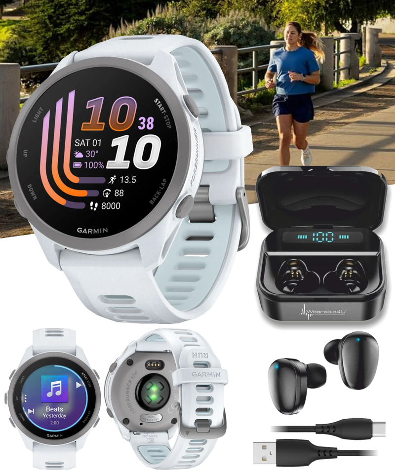 Garmin Forerunner 170 Music GPS Running Smartwatch AMOLED Touchscreen Display