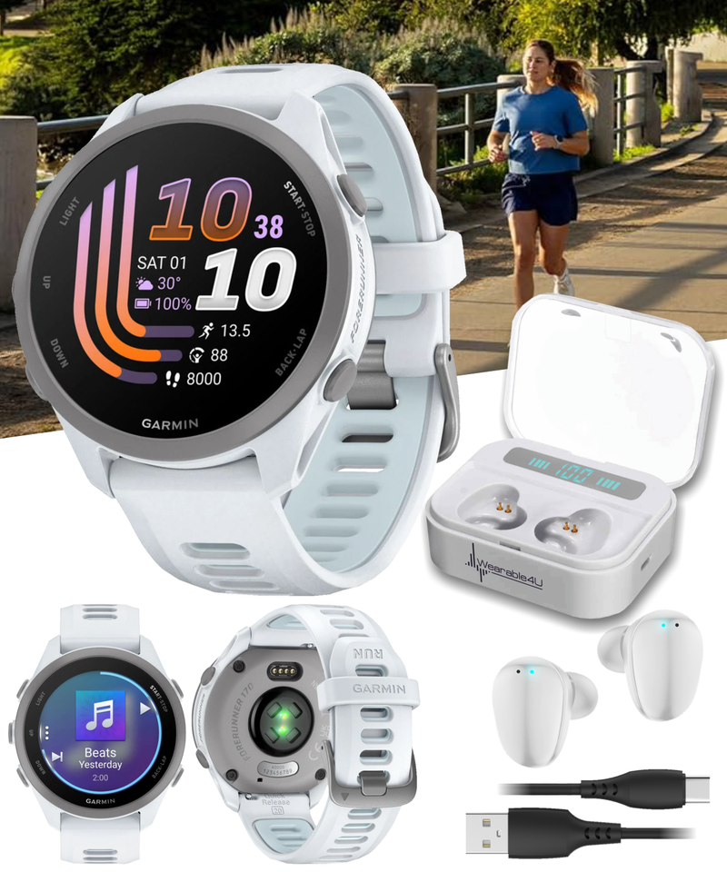 Garmin Forerunner 170 Music GPS Running Smartwatch AMOLED Touchscreen Display