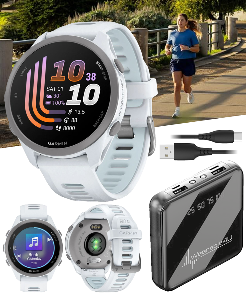 Garmin Forerunner 170 Music GPS Running Smartwatch AMOLED Touchscreen Display
