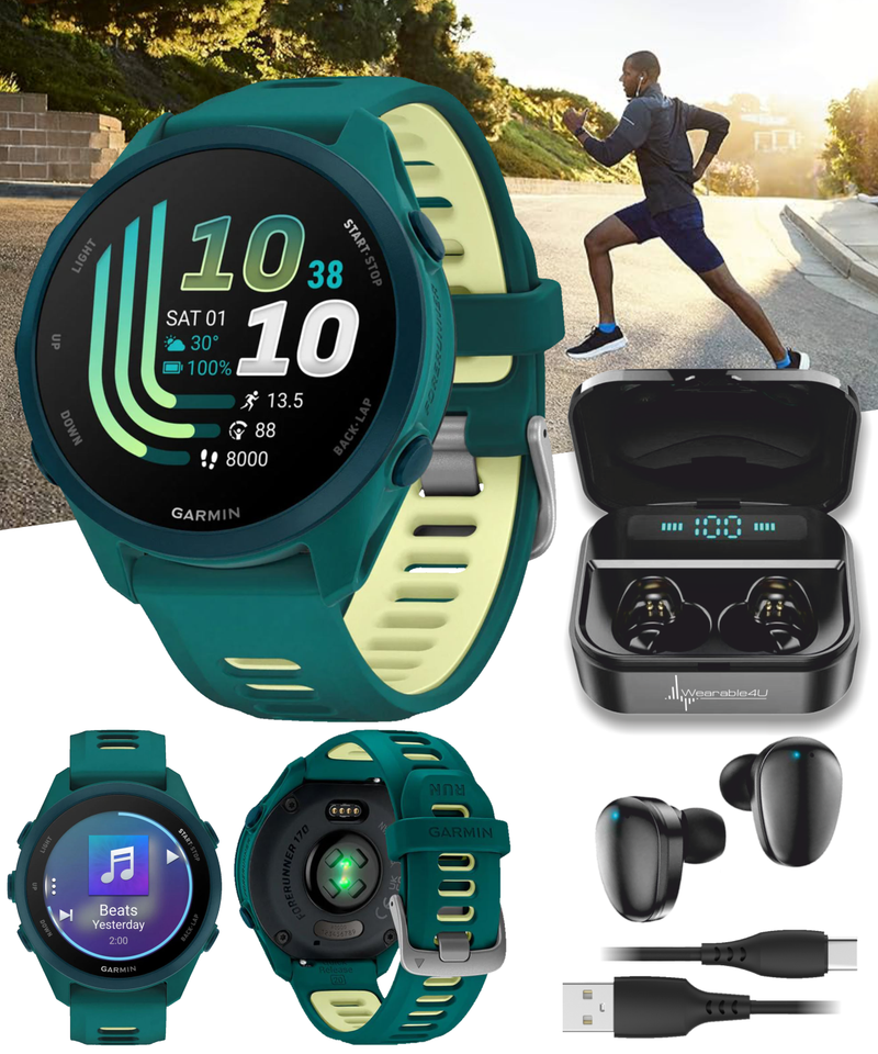 Garmin Forerunner 170 Music GPS Running Smartwatch AMOLED Touchscreen Display