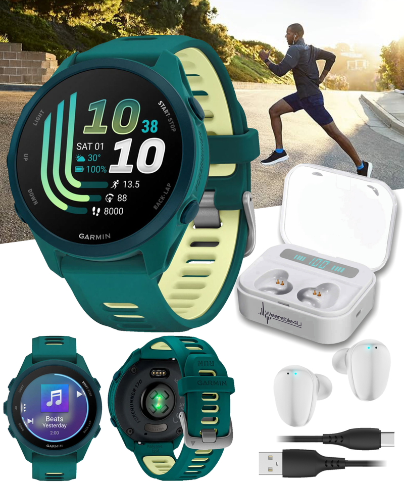 Garmin Forerunner 170 Music GPS Running Smartwatch AMOLED Touchscreen Display