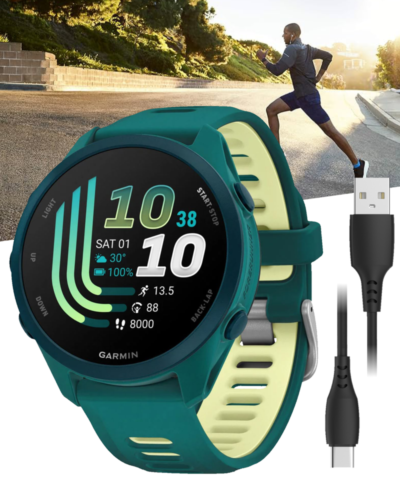 Garmin Forerunner 170 Music GPS Running Smartwatch AMOLED Touchscreen Display