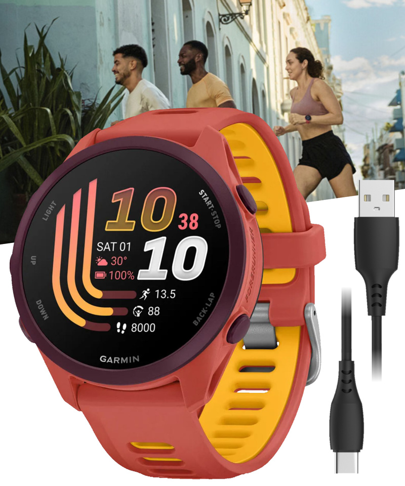 Garmin Forerunner 170 Music GPS Running Smartwatch AMOLED Touchscreen Display