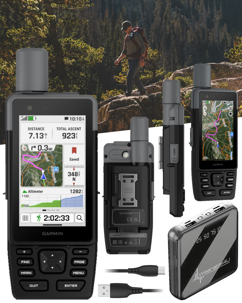 GPSMAP H1, Premium GPS Handheld Navigator with Color Touchscreen and Buttons