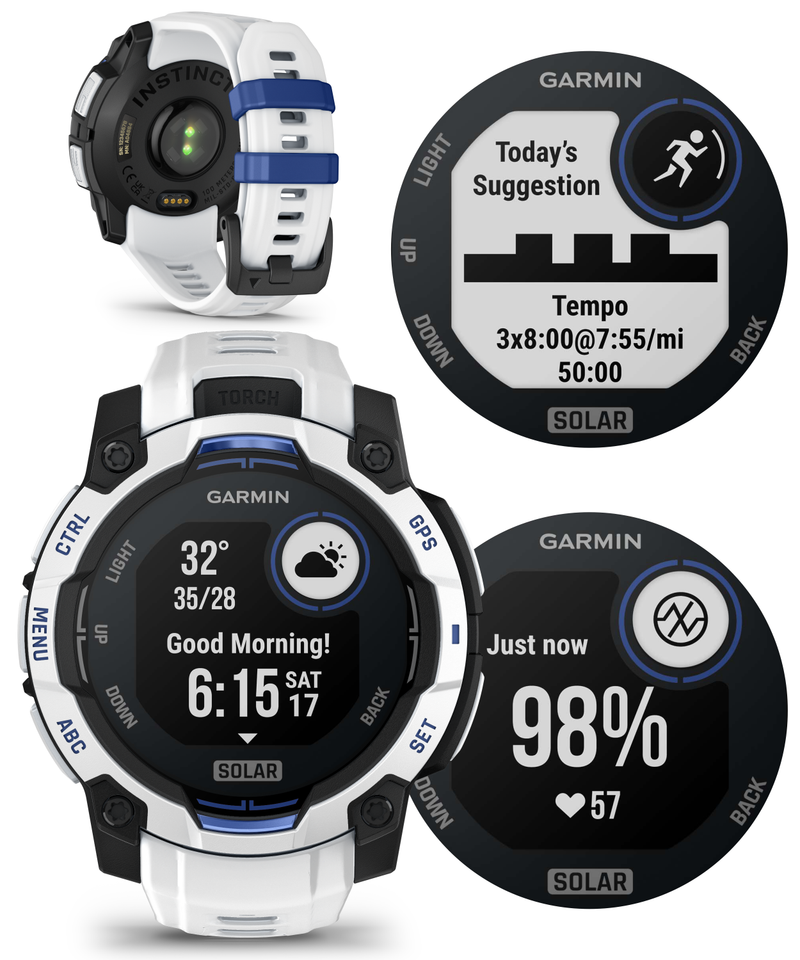 Garmin Instinct 3 Rugged Outdoor GPS Smartwatch – 45/50mm AMOLED & SOLAR, Supernova Collection, Limited Edition Color, Health & Fitness Tracking | Werable4U Bundle