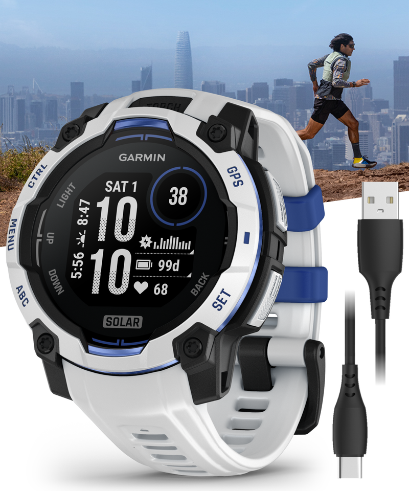 Garmin Instinct 3 Rugged Outdoor GPS Smartwatch – 45/50mm AMOLED & SOLAR, Supernova Collection, Limited Edition Color, Health & Fitness Tracking | Werable4U Bundle