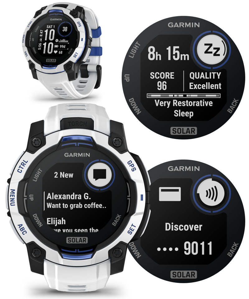 Garmin Instinct 3 Rugged Outdoor GPS Smartwatch – 45/50mm AMOLED & SOLAR, Supernova Collection, Limited Edition Color, Health & Fitness Tracking | Werable4U Bundle