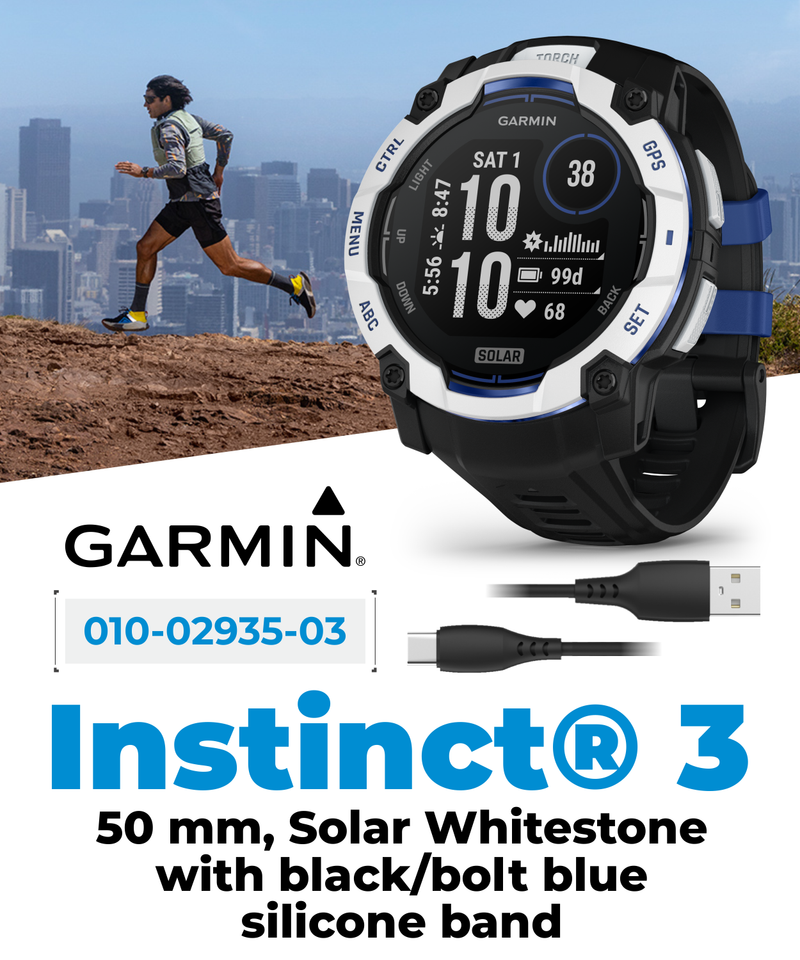 Garmin Instinct 3 Rugged Outdoor GPS Smartwatch – 45/50mm AMOLED & SOLAR, Supernova Collection, Limited Edition Color, Health & Fitness Tracking | Werable4U Bundle