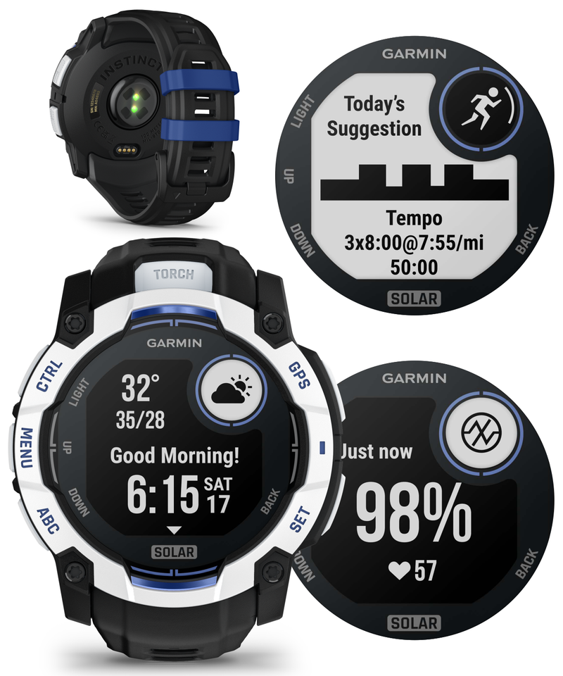 Garmin Instinct 3 Rugged Outdoor GPS Smartwatch – 45/50mm AMOLED & SOLAR, Supernova Collection, Limited Edition Color, Health & Fitness Tracking | Werable4U Bundle