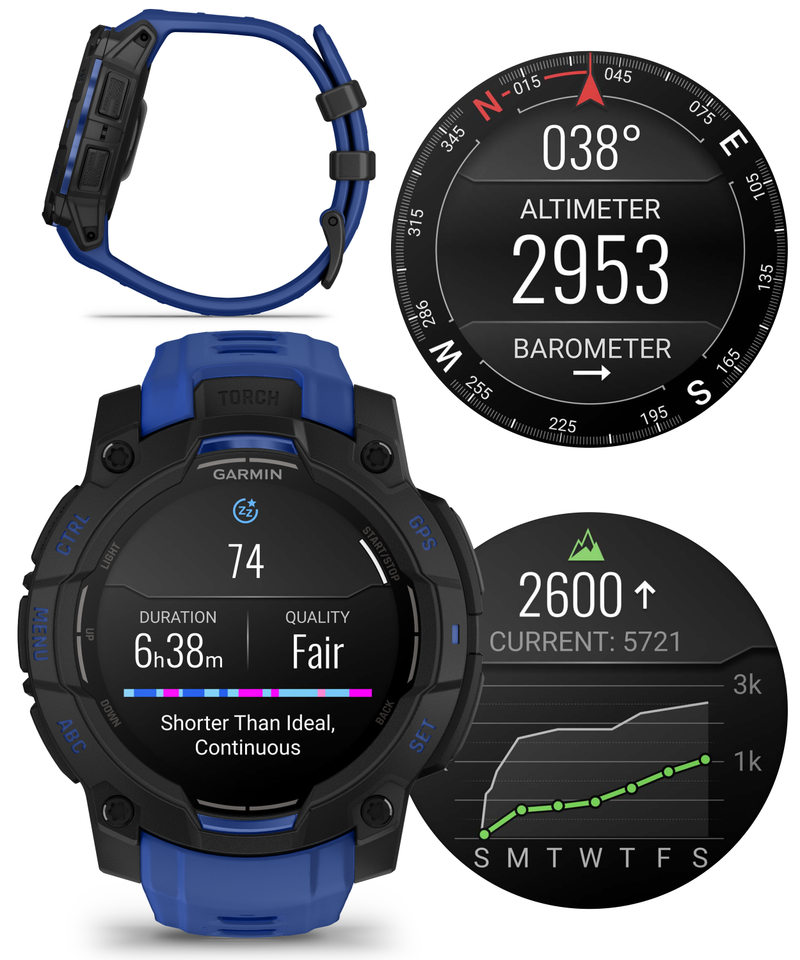 Garmin Instinct 3 Rugged Outdoor GPS Smartwatch – 45/50mm AMOLED & SOLAR, Supernova Collection, Limited Edition Color, Health & Fitness Tracking | Werable4U Bundle