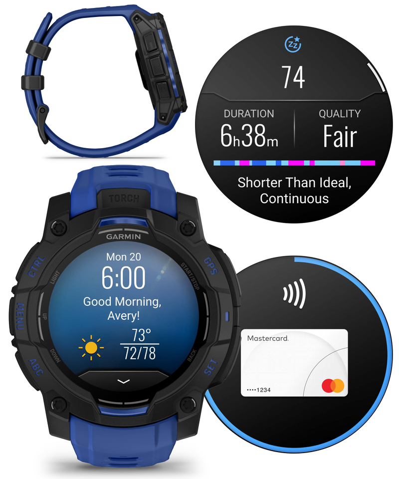 Garmin Instinct 3 Rugged Outdoor GPS Smartwatch – 45/50mm AMOLED & SOLAR, Supernova Collection, Limited Edition Color, Health & Fitness Tracking | Werable4U Bundle