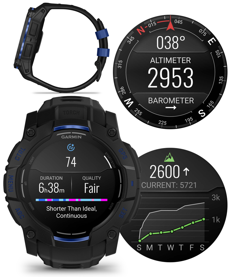 Garmin Instinct 3 Rugged Outdoor GPS Smartwatch – 45/50mm AMOLED & SOLAR, Supernova Collection, Limited Edition Color, Health & Fitness Tracking | Werable4U Bundle