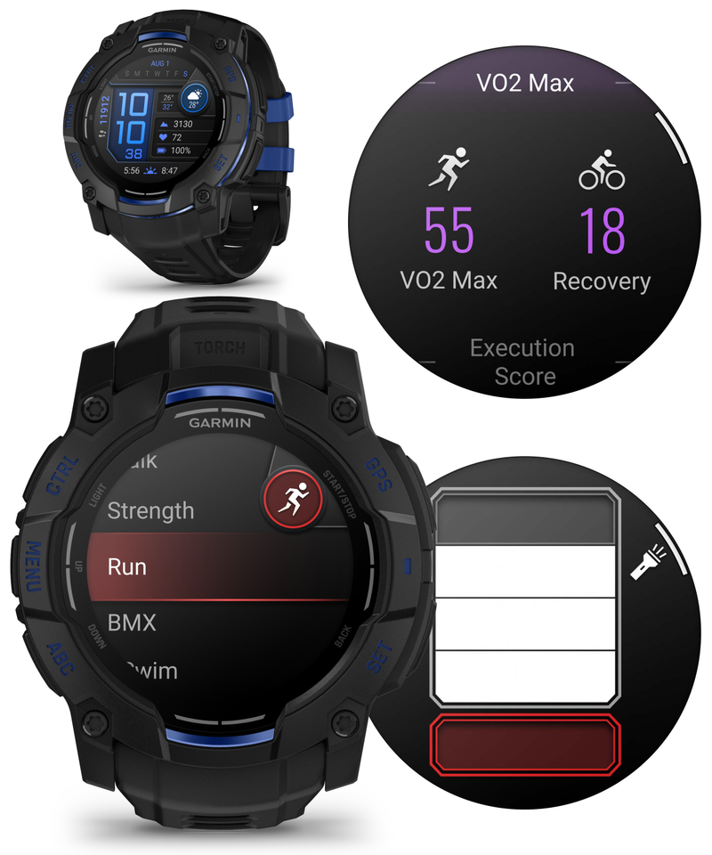 Garmin Instinct 3 Rugged Outdoor GPS Smartwatch – 45/50mm AMOLED & SOLAR, Supernova Collection, Limited Edition Color, Health & Fitness Tracking | Werable4U Bundle
