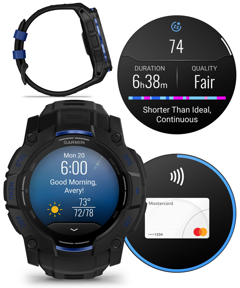 Garmin Instinct 3 Rugged Outdoor GPS Smartwatch – 45/50mm AMOLED & SOLAR, Supernova Collection, Limited Edition Color, Health & Fitness Tracking | Werable4U Bundle
