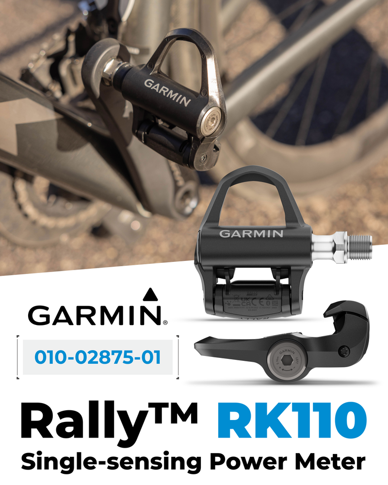 Garmin Rally RK110 / RK210 Single-Sensing or Dual-Sensing Power Meter Pedals – Road (LOOK KEO) & XC210 Pedal Bodies for Off-Road (SPD), Cycling Dynamics w/ Wearable4U Bundle