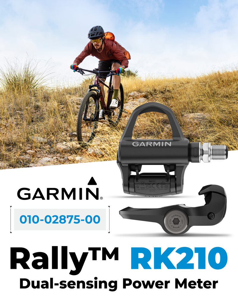 Garmin Rally RK110 / RK210 Single-Sensing or Dual-Sensing Power Meter Pedals – Road (LOOK KEO) & XC210 Pedal Bodies for Off-Road (SPD), Cycling Dynamics w/ Wearable4U Bundle