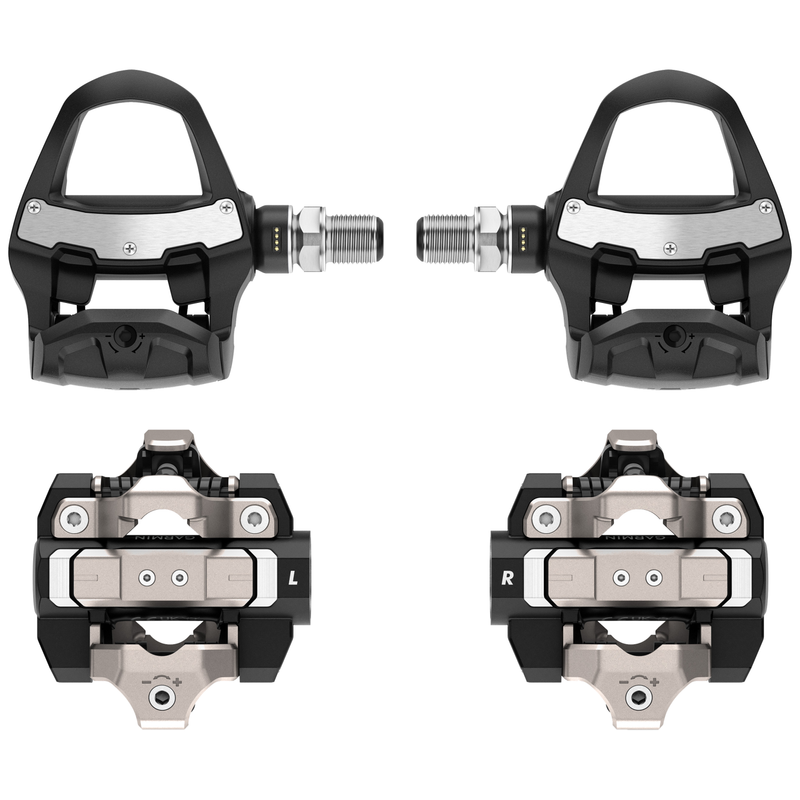 Garmin Rally RK110 / RK210 Single-Sensing or Dual-Sensing Power Meter Pedals – Road (LOOK KEO) & XC210 Pedal Bodies for Off-Road (SPD), Cycling Dynamics w/ Wearable4U Bundle