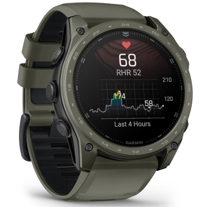 Garmin Tactix 8 – 51mm Cerakote, Premium Tactical GPS Smartwatch, AMOLED Display, Applied Ballistics Solver | Wearable4U Bundle