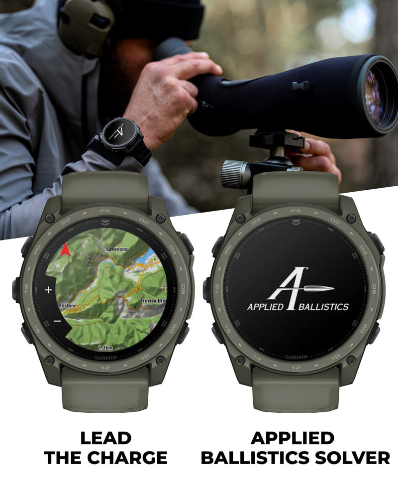 Garmin Tactix 8 – 51mm Cerakote, Premium Tactical GPS Smartwatch, AMOLED Display, Applied Ballistics Solver | Wearable4U Bundle