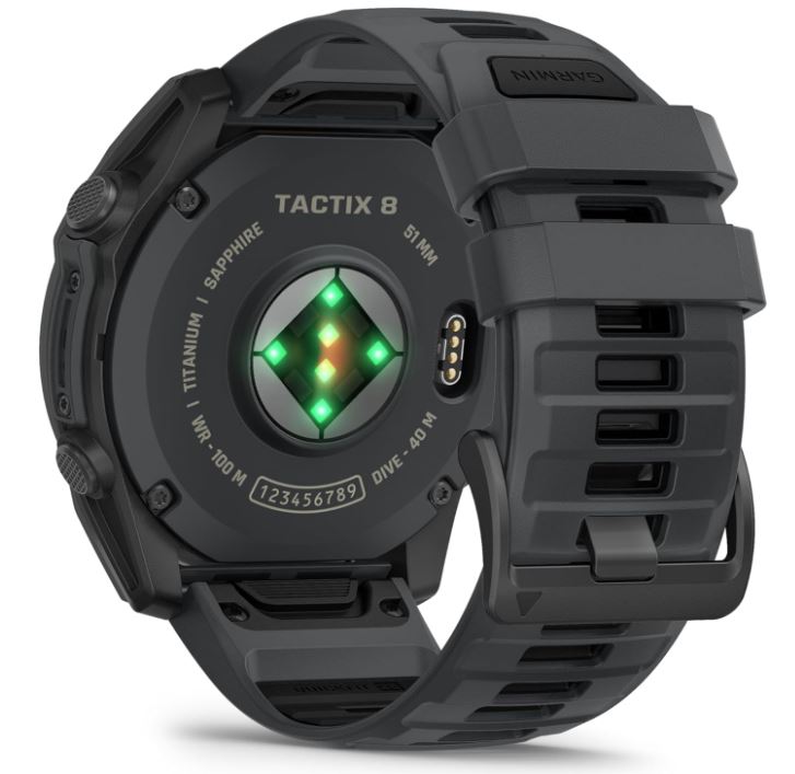 Garmin Tactix 8 – 51mm Cerakote, Premium Tactical GPS Smartwatch, AMOLED Display, Applied Ballistics Solver | Wearable4U Bundle