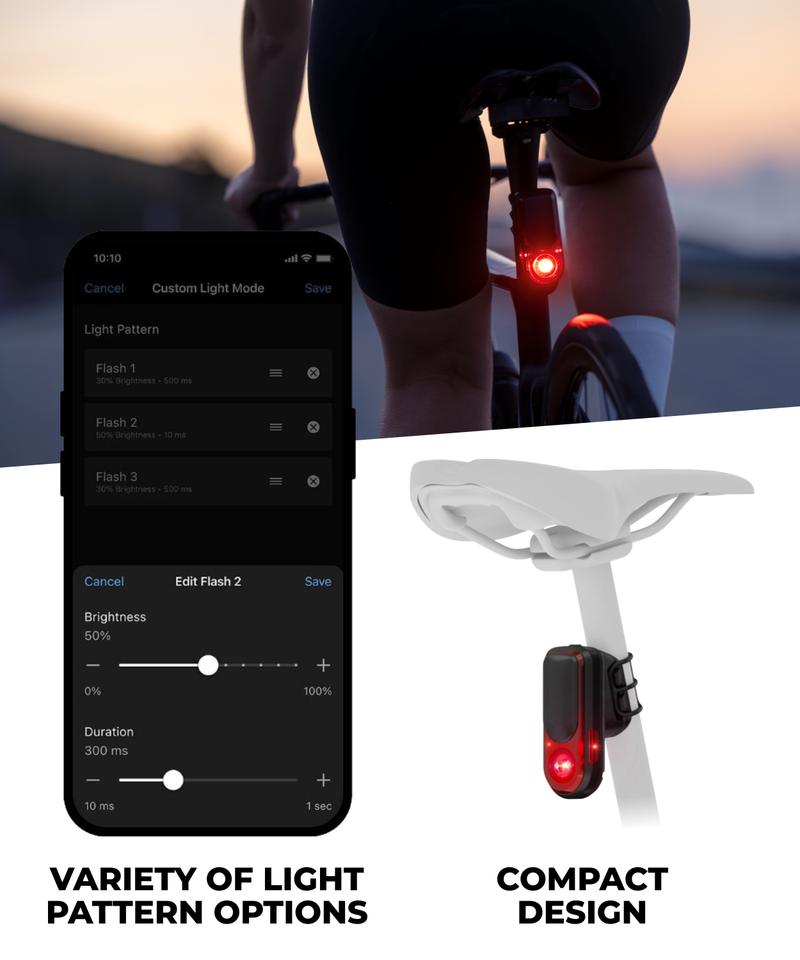 Garmin Varia RearVue 820, Advanced Rearview Radar & Tail Light, Enhanced Visibility & Awareness for Cyclists, Advanced Vehicle Tracking & Brake Light (010-03180-00) | Wearable4U Bundle