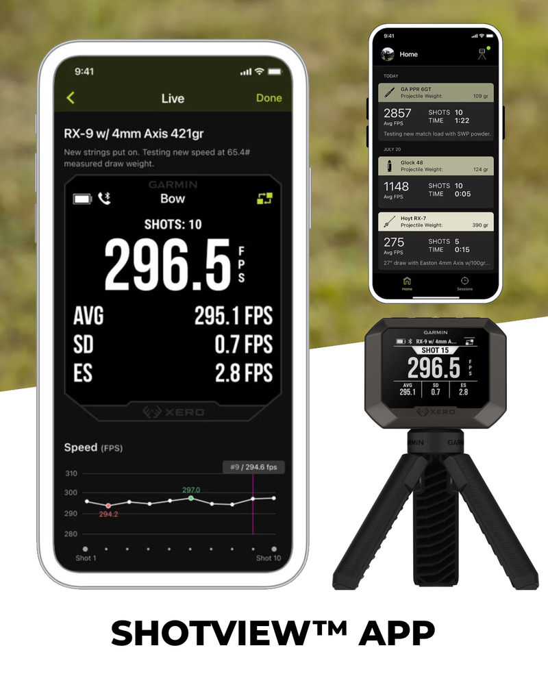 Garmin Xero C2 Chronograph, Compact Reliable Chronograph, Tracks Up to 10 Shots Per Second, from 100 to 5000 FPS ( 010-03953-00) with Wearable4U PowerBank Bundle