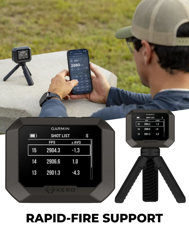 Garmin Xero C2 Chronograph, Compact Reliable Chronograph, Tracks Up to 10 Shots Per Second, from 100 to 5000 FPS ( 010-03953-00) with Wearable4U PowerBank Bundle