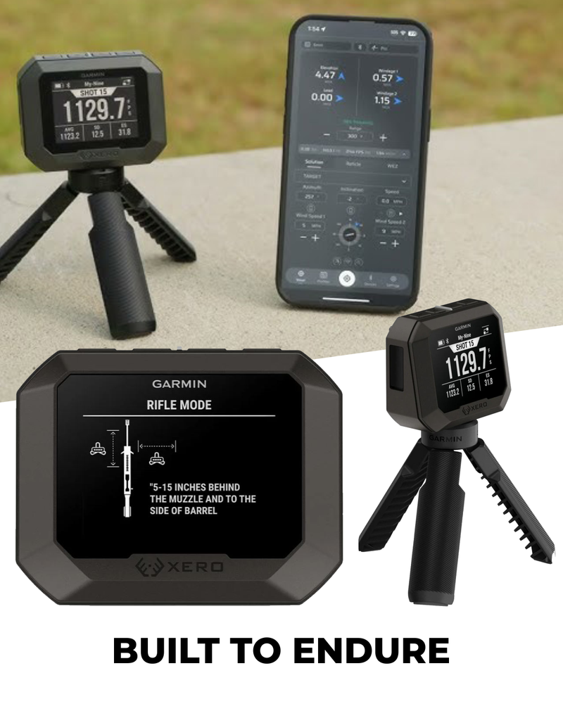 Garmin Xero C2 Chronograph, Compact Reliable Chronograph, Tracks Up to 10 Shots Per Second, from 100 to 5000 FPS ( 010-03953-00) with Wearable4U PowerBank Bundle