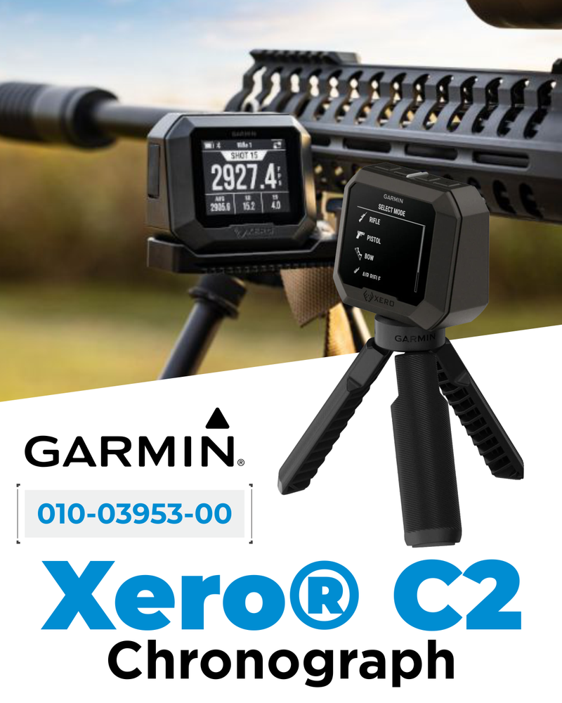 Garmin Xero C2 Chronograph, Compact Reliable Chronograph, Tracks Up to 10 Shots Per Second, from 100 to 5000 FPS ( 010-03953-00) with Wearable4U PowerBank Bundle