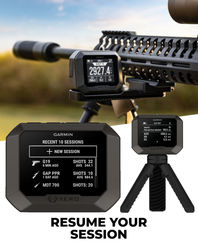 Garmin Xero C2 Chronograph, Compact Reliable Chronograph, Tracks Up to 10 Shots Per Second, from 100 to 5000 FPS ( 010-03953-00) with Wearable4U PowerBank Bundle