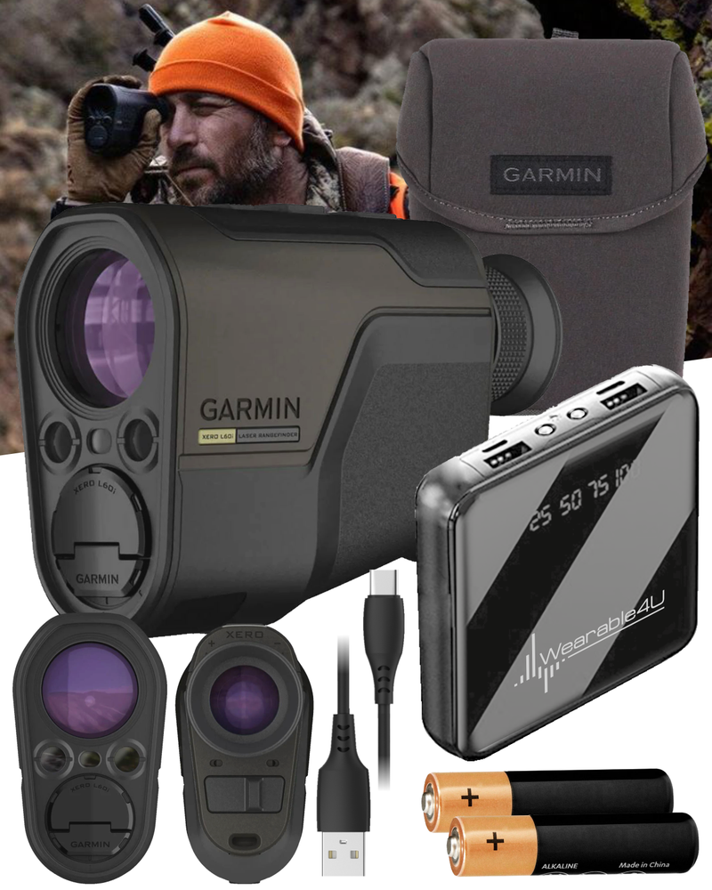 Garmin Xero L60i Premium Rangefinder, High-Resolution, Full-Color Graphic Overlay, Displays Distance, Mapping, Navigation ( 010-02691-00) with Wearable4U PowerBank Bundle