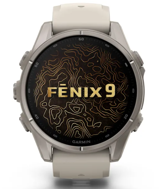 Garmin Fenix 9 AMOLED Premium Multisport GPS Smartwatch, Titanium, Sapphire