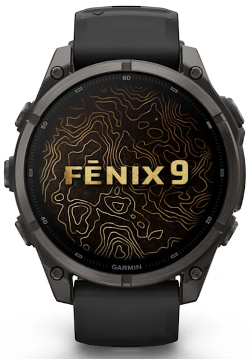 Garmin Fenix 9 AMOLED Premium Multisport GPS Smartwatch, Titanium, Sapphire