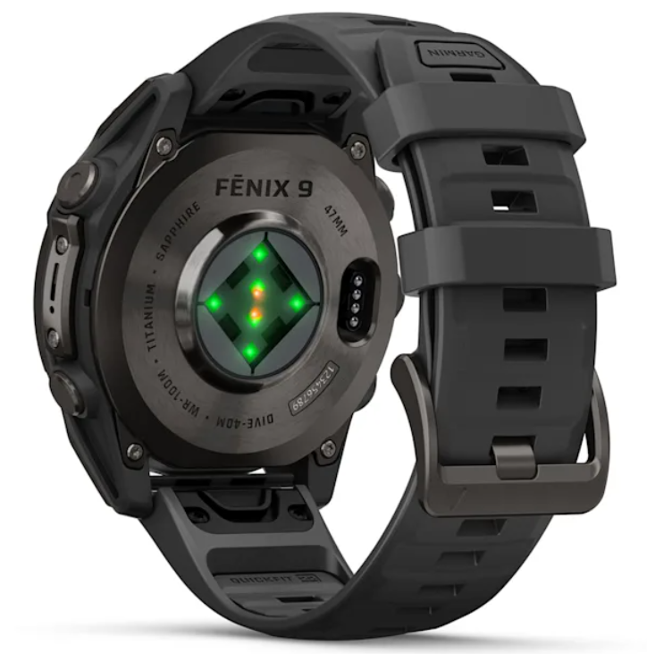 Garmin Fenix 9 AMOLED Premium Multisport GPS Smartwatch, Titanium, Sapphire