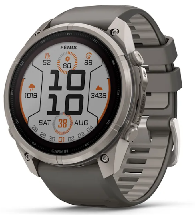 Garmin Fenix 9 Pro SOLAR Premium Multisport GPS Smartwatch, Titanium, Sapphire