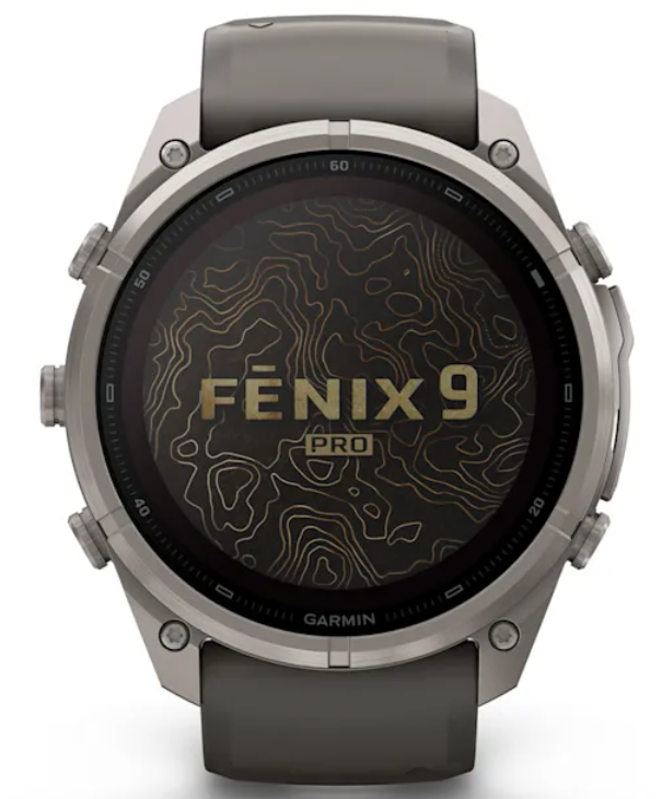 Garmin Fenix 9 Pro SOLAR Premium Multisport GPS Smartwatch, Titanium, Sapphire