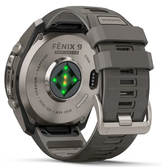 Garmin Fenix 9 Pro SOLAR Premium Multisport GPS Smartwatch, Titanium, Sapphire