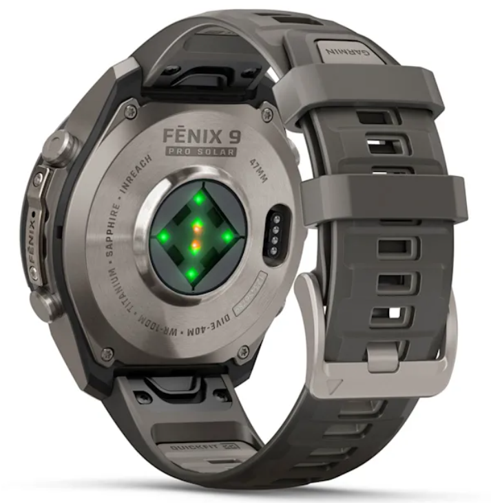 Garmin Fenix 9 Pro SOLAR Premium Multisport GPS Smartwatch, Titanium, Sapphire, inReach Connectivity