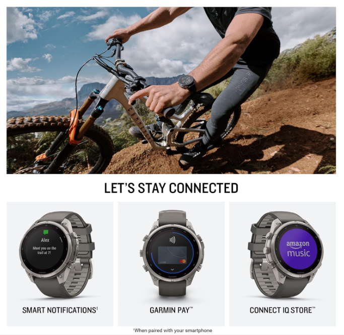 Garmin Fenix 9 Pro SOLAR Premium Multisport GPS Smartwatch, Titanium, Sapphire