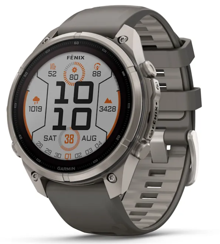 Garmin Fenix 9 Pro SOLAR Premium Multisport GPS Smartwatch, Titanium, Sapphire