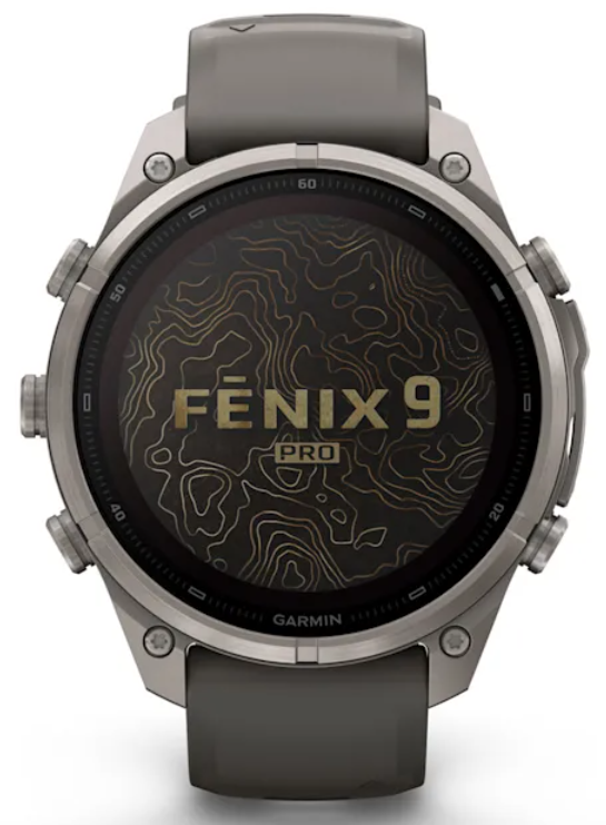 Garmin Fenix 9 Pro SOLAR Premium Multisport GPS Smartwatch, Titanium, Sapphire