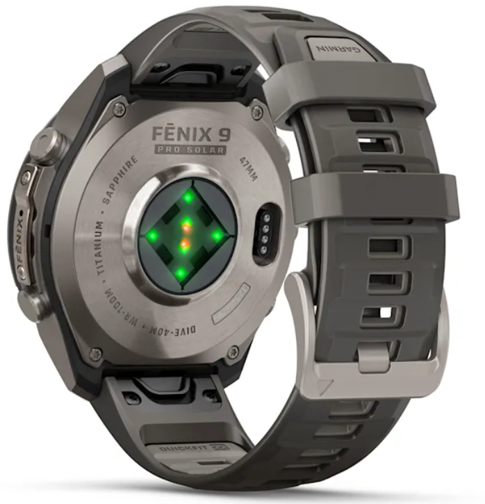 Garmin Fenix 9 Pro SOLAR Premium Multisport GPS Smartwatch, Titanium, Sapphire