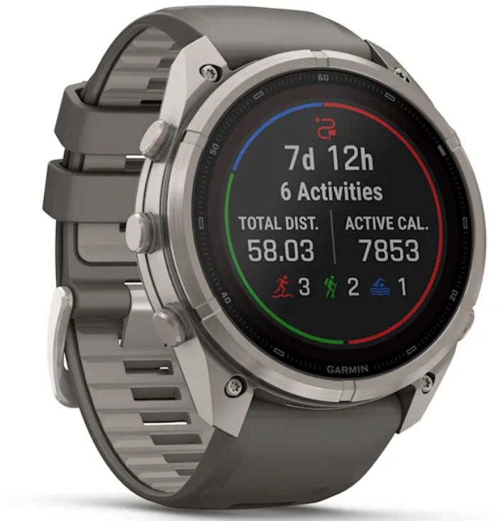 Garmin Fenix 9 Pro SOLAR Premium Multisport GPS Smartwatch, Titanium, Sapphire, inReach Connectivity
