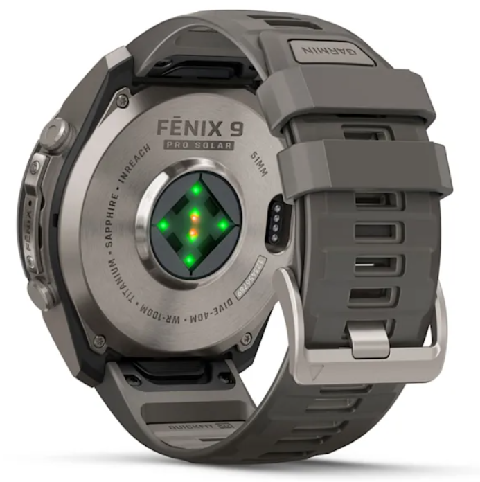 Garmin Fenix 9 Pro SOLAR Premium Multisport GPS Smartwatch, Titanium, Sapphire, inReach Connectivity