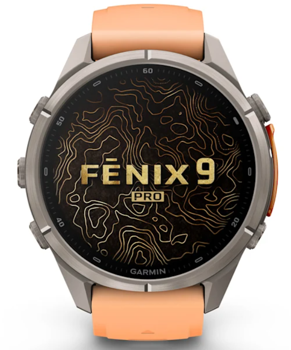 Garmin Fenix 9 Pro AMOLED Premium Multisport GPS Smartwatch, Titanium, Sapphire, inReach Connectivity
