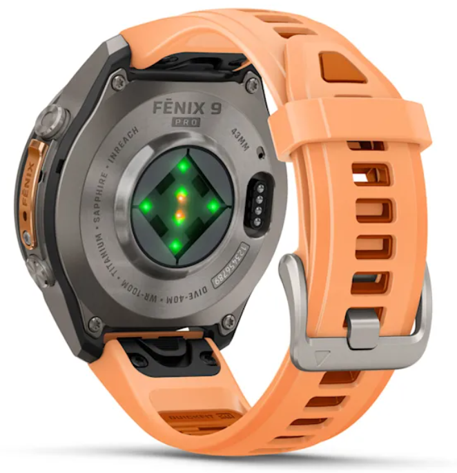 Garmin Fenix 9 Pro AMOLED Premium Multisport GPS Smartwatch, Titanium, Sapphire, inReach Connectivity