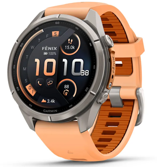 Garmin Fenix 9 Pro AMOLED Premium Multisport GPS Smartwatch, Titanium, Sapphire, inReach Connectivity